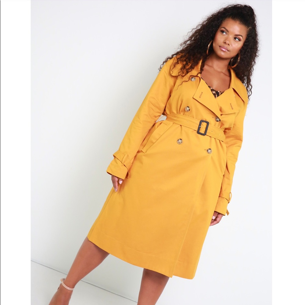 Mustard Color Trench coat. NWT size 2x.